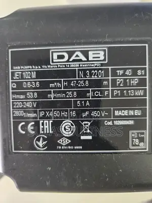 1hp Dab Pump