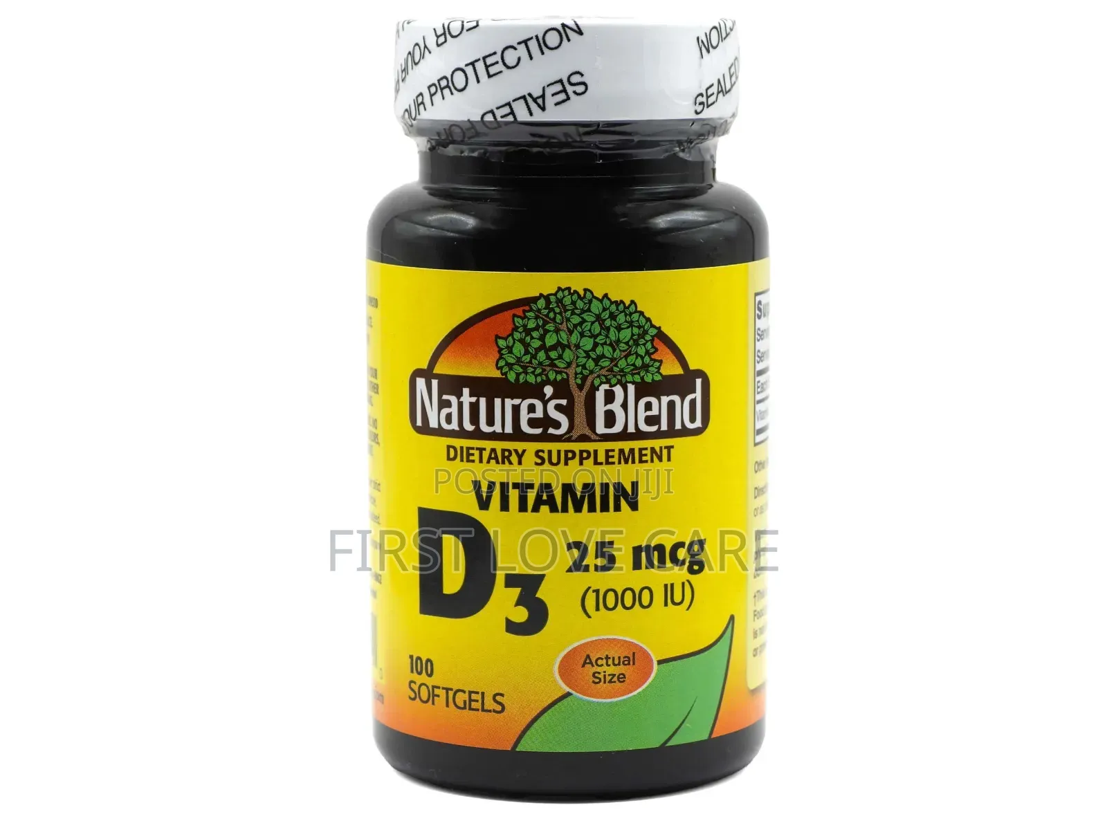 Nature's Blend Vitamin D3 25mcg(1000iu) 100pill