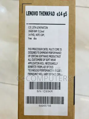 New Laptop Lenovo ThinkPad E14 Gen 5 16GB Intel Core i5 SSD 512GB