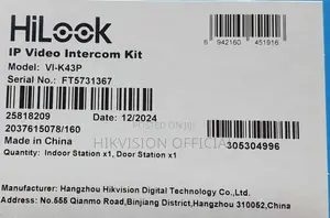 Ip Video Intercom Kit-Hilook
