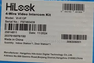 4-Wire Analog Video Intercom Kit-Hilook