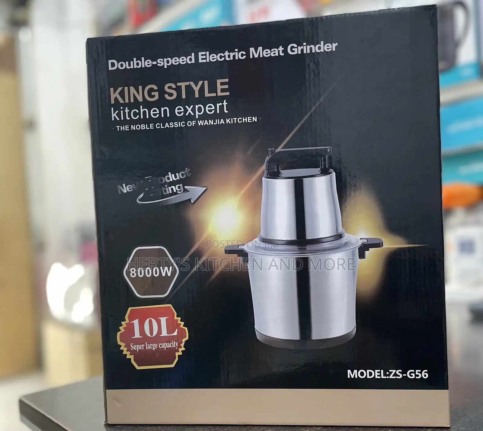 King Style Double Electric Meat Grinder10l