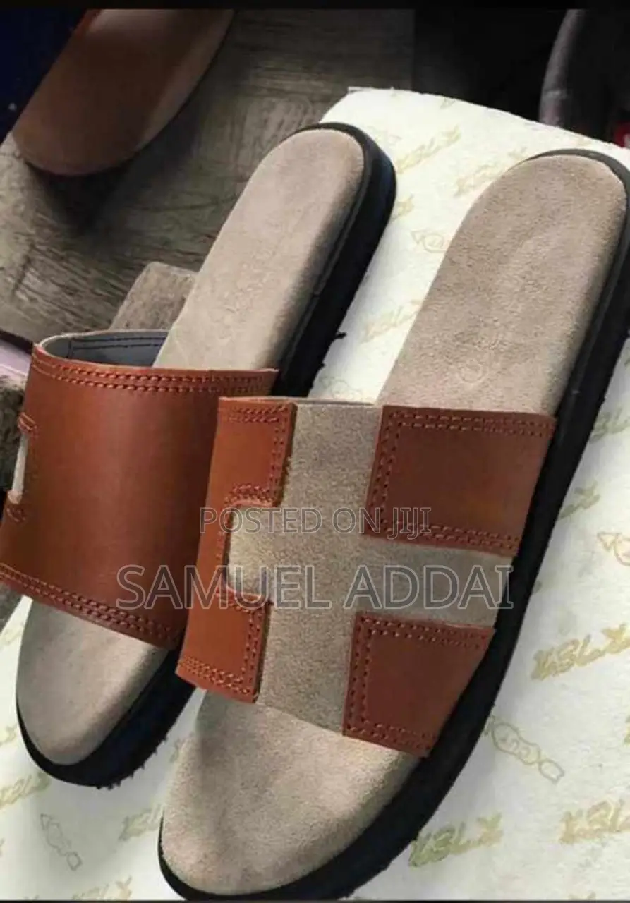 Casual Leather Slippers for Men