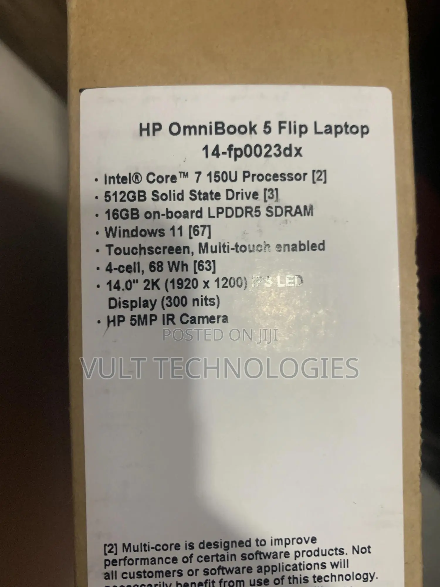 New HP OmniBook X Laptop 14-fe0097nr 16GB Intel Core i7 SSD 512GB