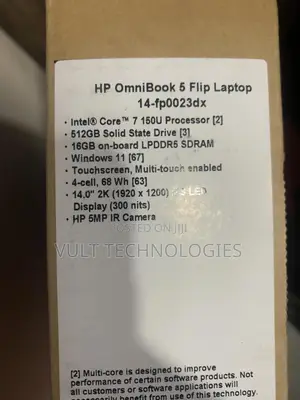 New HP OmniBook X Laptop 14-fe0097nr 16GB Intel Core i7 SSD 512GB
