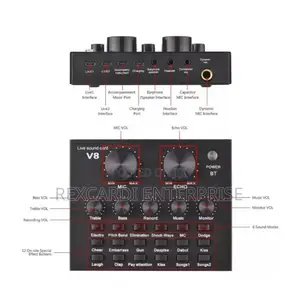 V8 Sound Card for Live Recording and Streaming