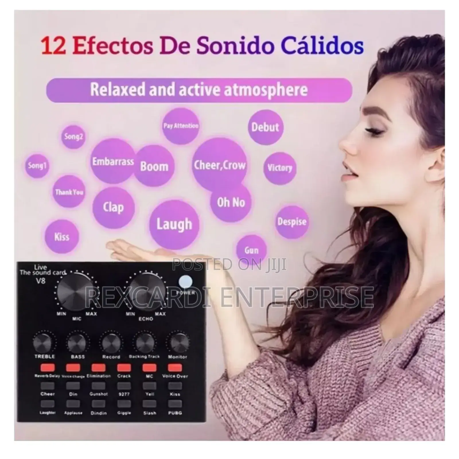 V8 Sound Card for Live Recording and Streaming