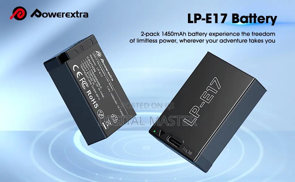 Lp-E17 Battery With Usb-C Charger