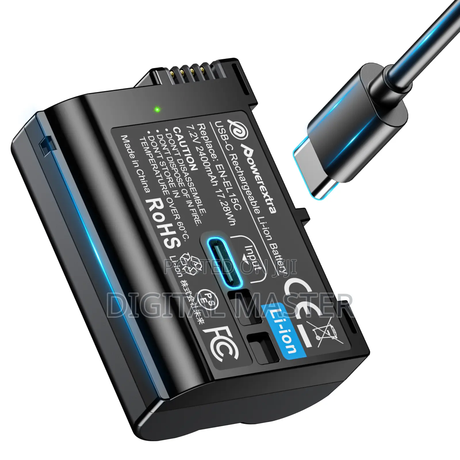Powerextra Lp-E15 Battery (Usb-C Charging)