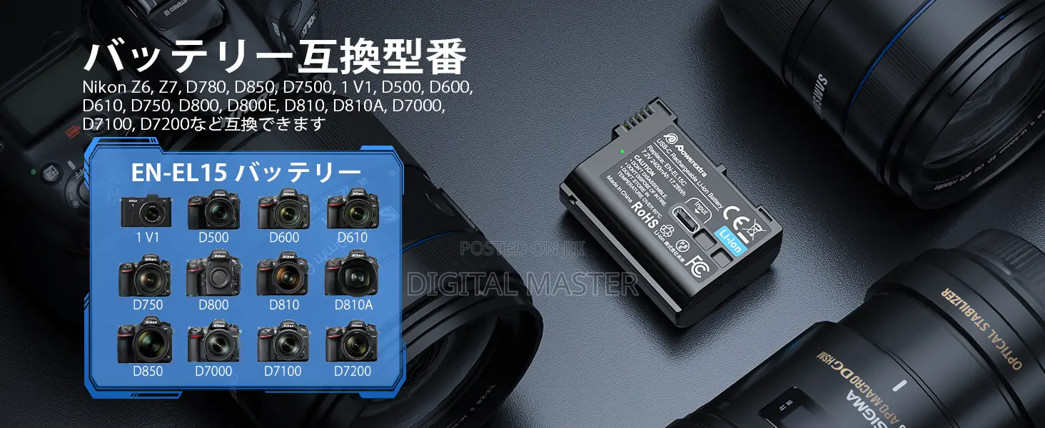 Powerextra Lp-E15 Battery (Usb-C Charging)