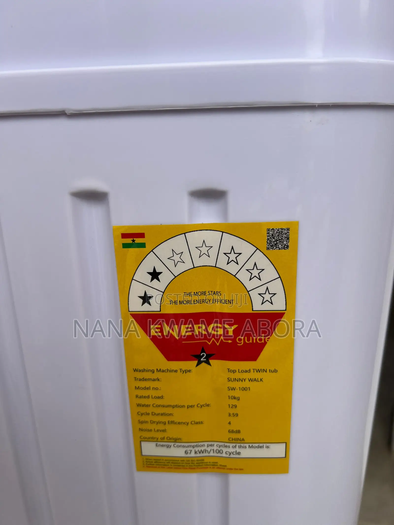 Sunnywalk Brand New Washing Machine