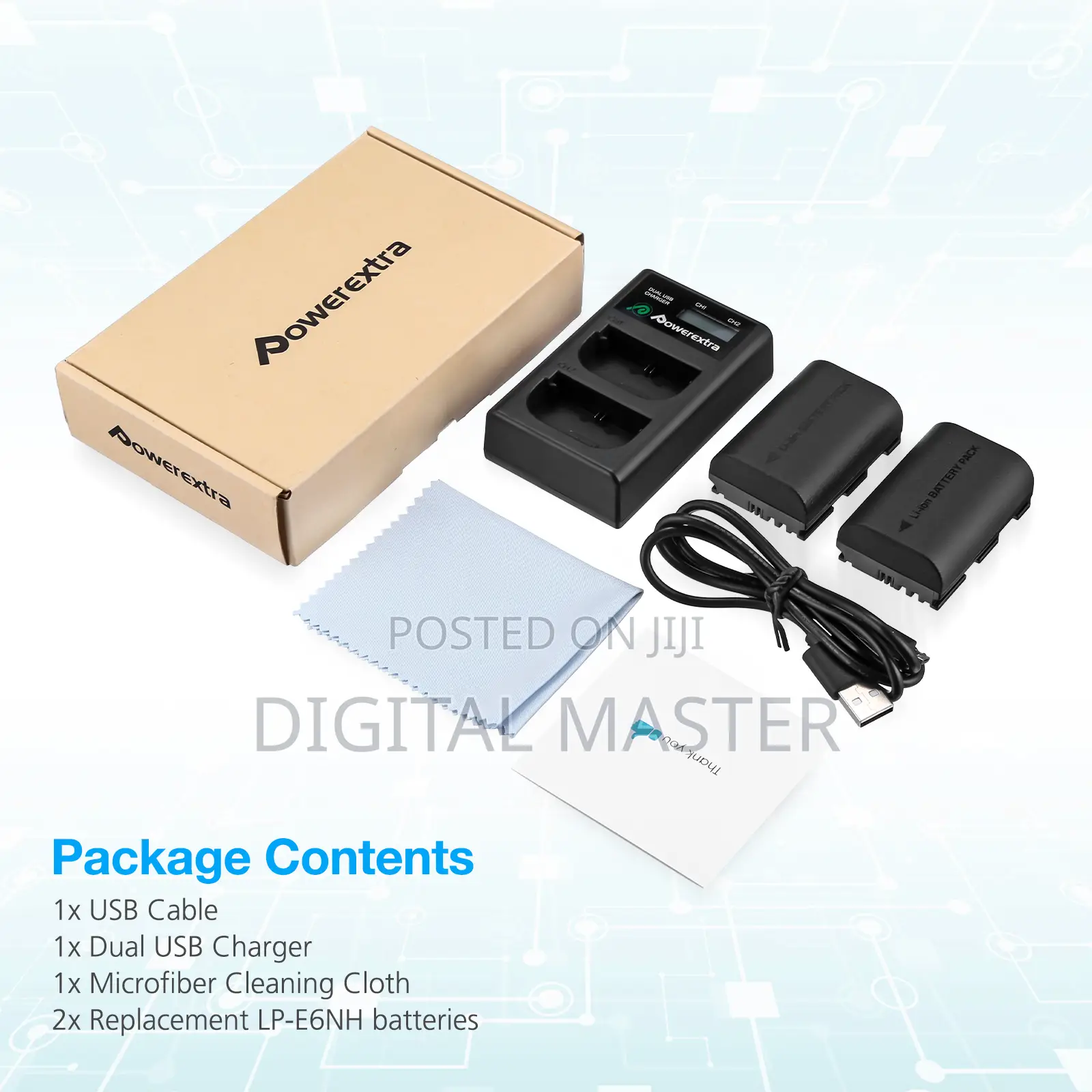 Powerextra Lp-E6nh 2-Pack 2950mah