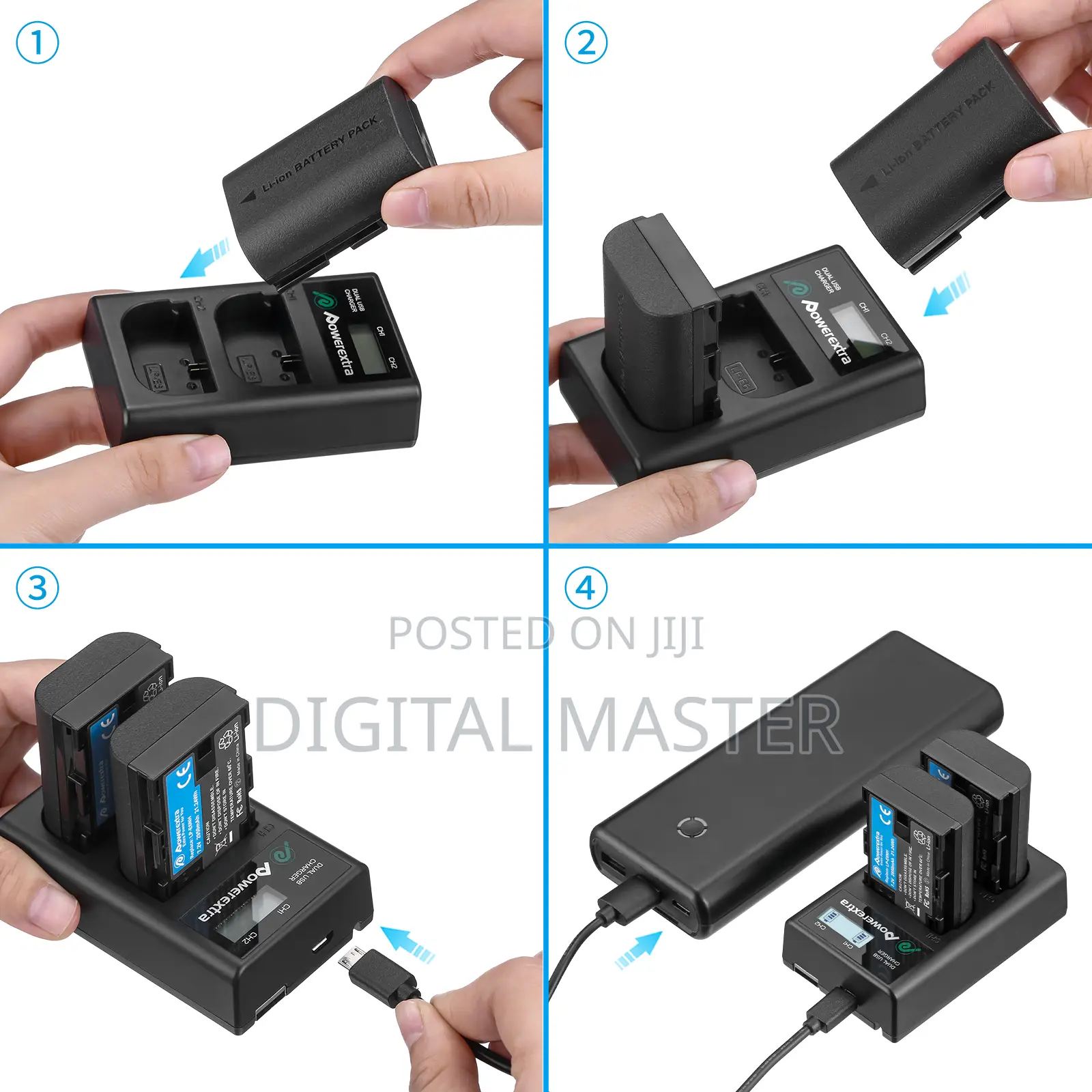 Powerextra Lp-E6nh 2-Pack 2950mah