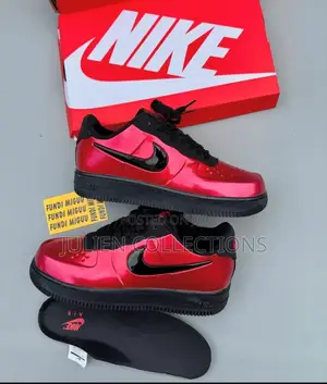 Nike Force 1 Foamposite Af1 Mirror Red