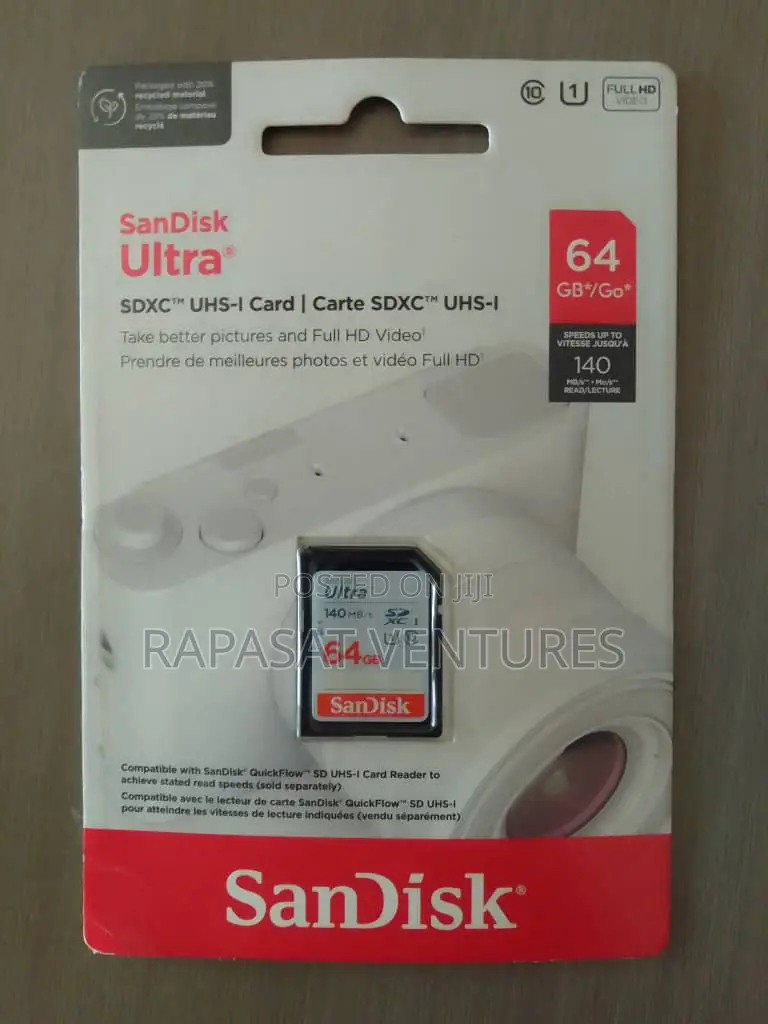 Sandisk Ultra SDXC Uhs-I Card - 64gb