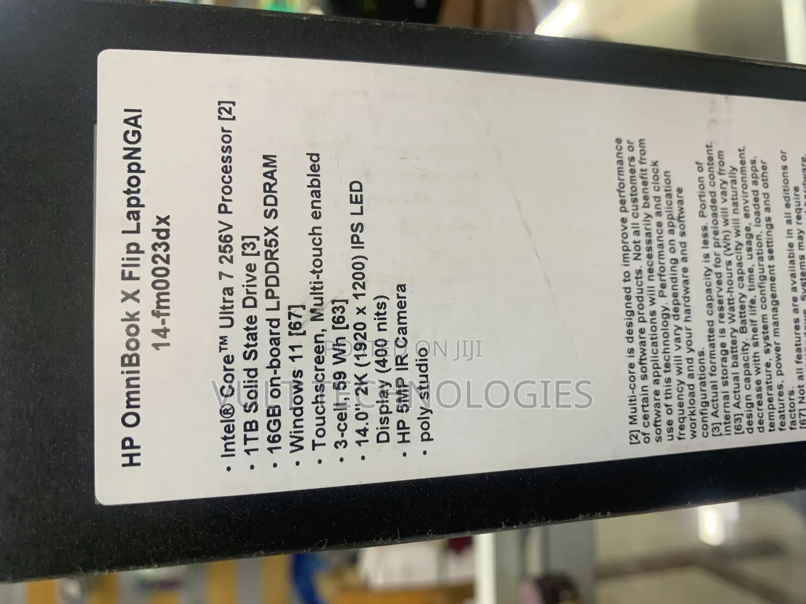 New HP OmniBook X Laptop 14-fe0097nr 16GB Intel Core Ultra 7 SSD 1T