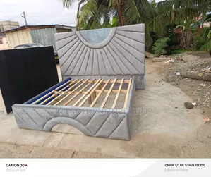 Mirror Queen Size Bed Frame With Side Drawers