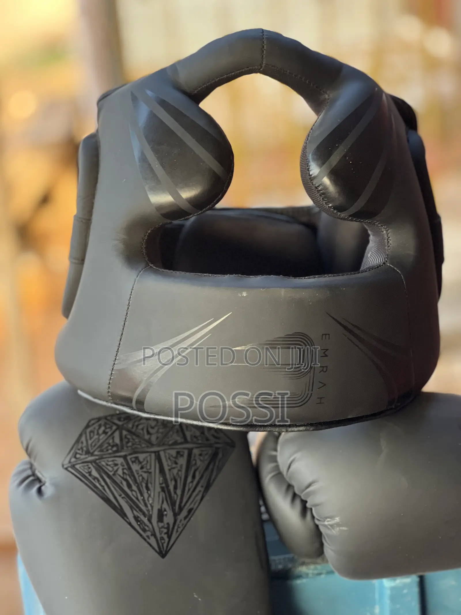 Boxing Gloves With Head Gear