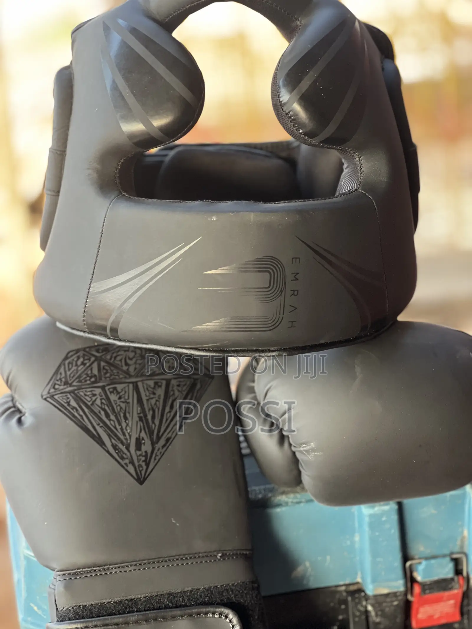 Boxing Gloves With Head Gear