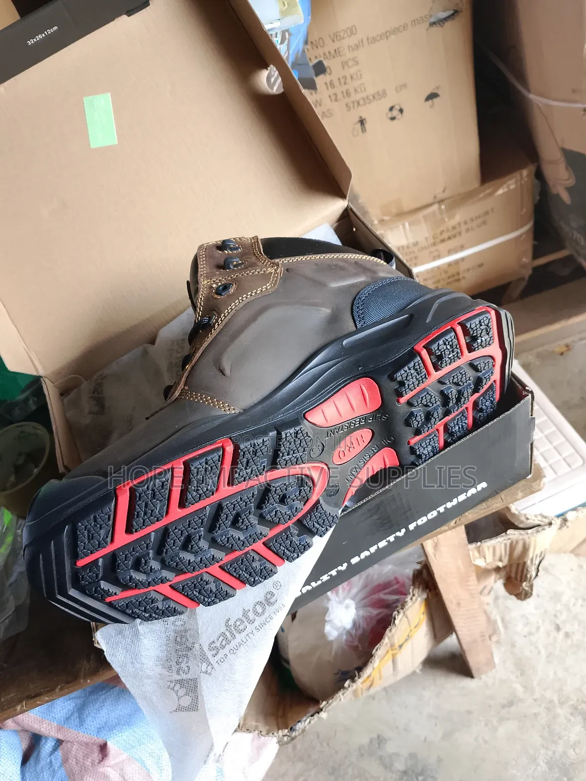 Safetoe Safety Boots <> Brown.