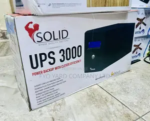 Solid 3000va Uninterrupted Power Supply (Ups) - Black