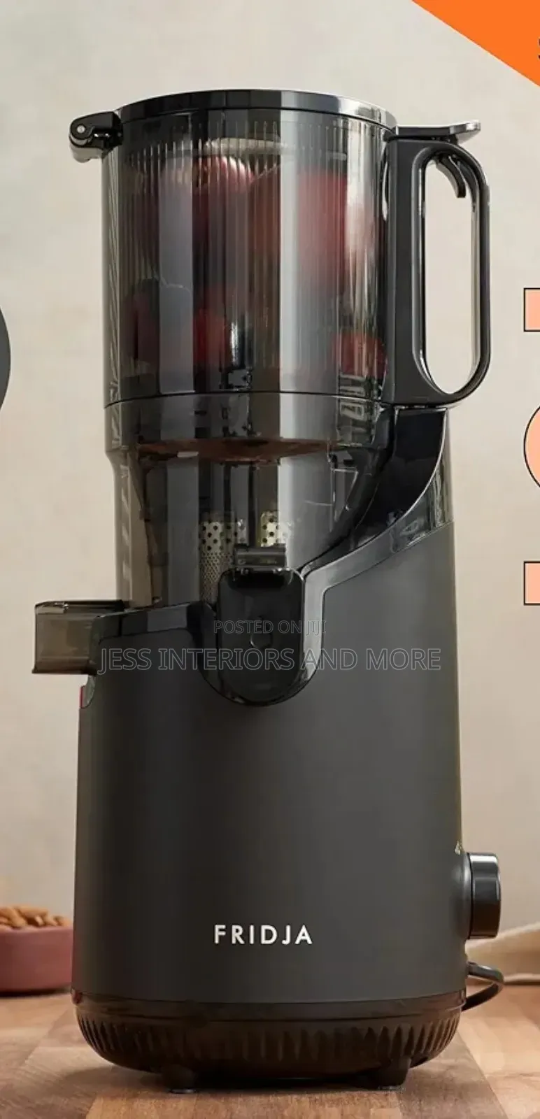 Fridja Whole Fruit Masticating Slow Juicer