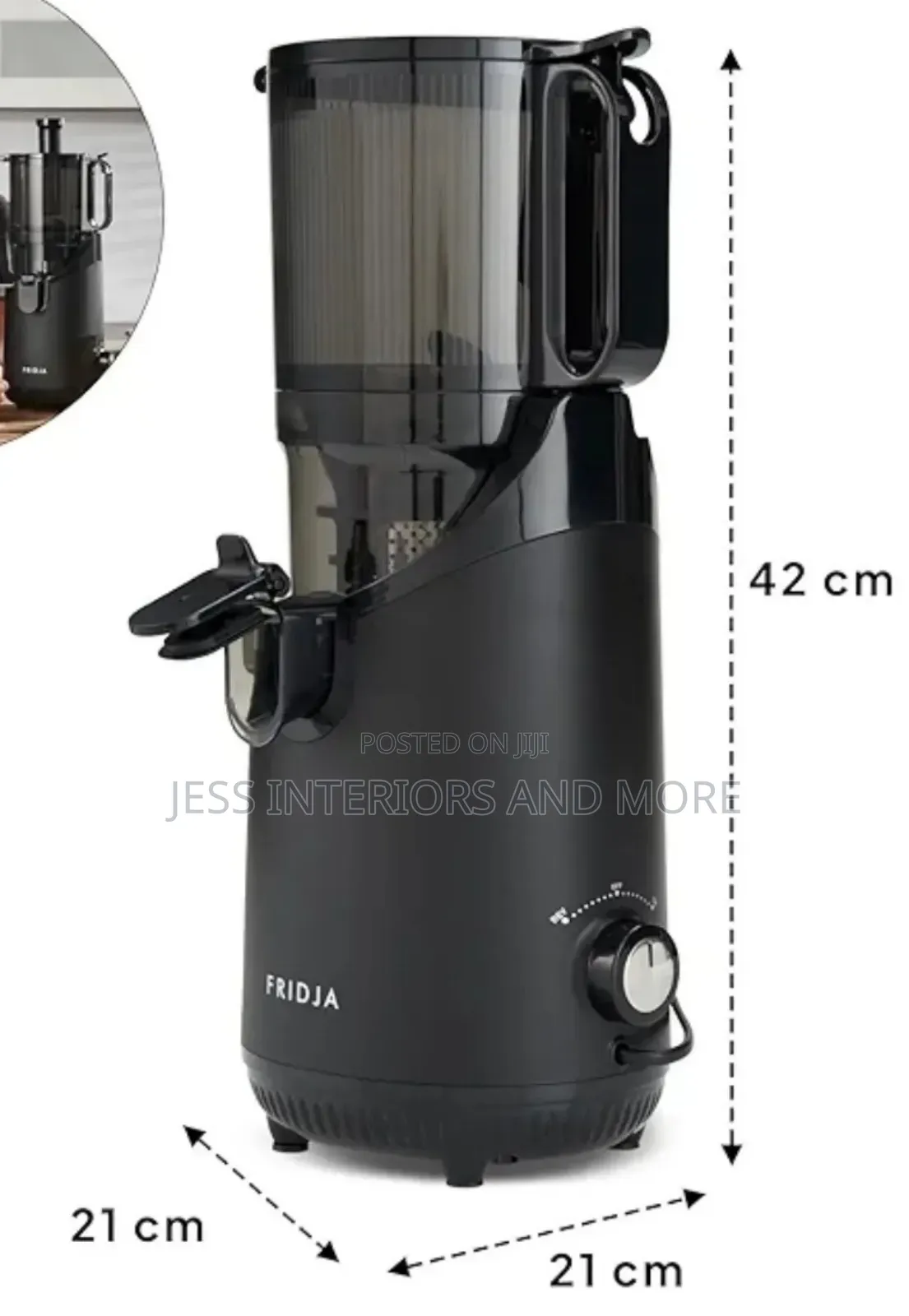 Fridja Whole Fruit Masticating Slow Juicer