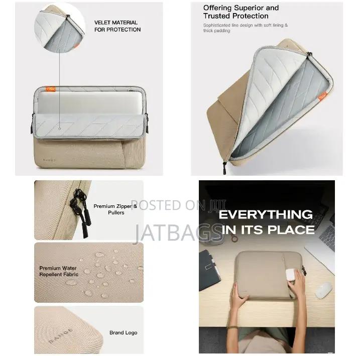 15 Inches Black Waterproof Laptop Sleeve (Free Delivery)