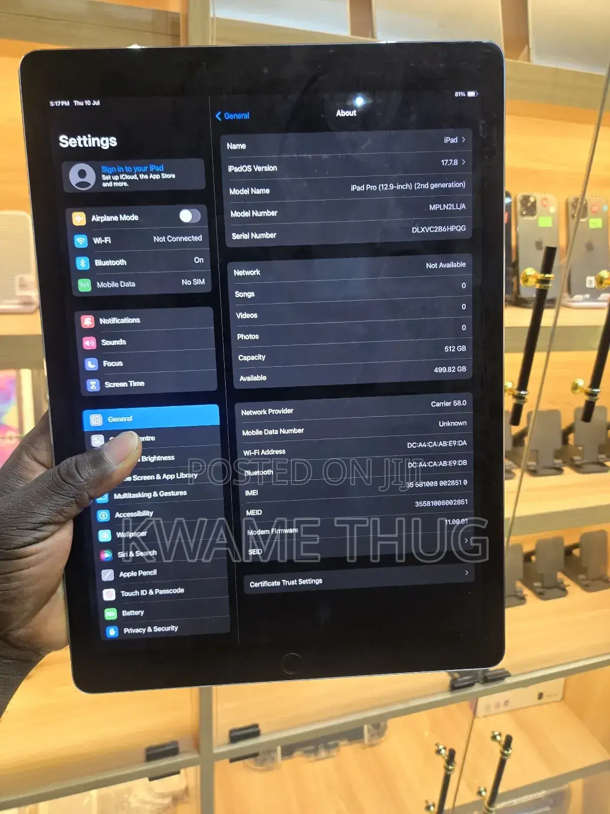 New Apple iPad Pro 12.9 (2022) 512 GB Silver