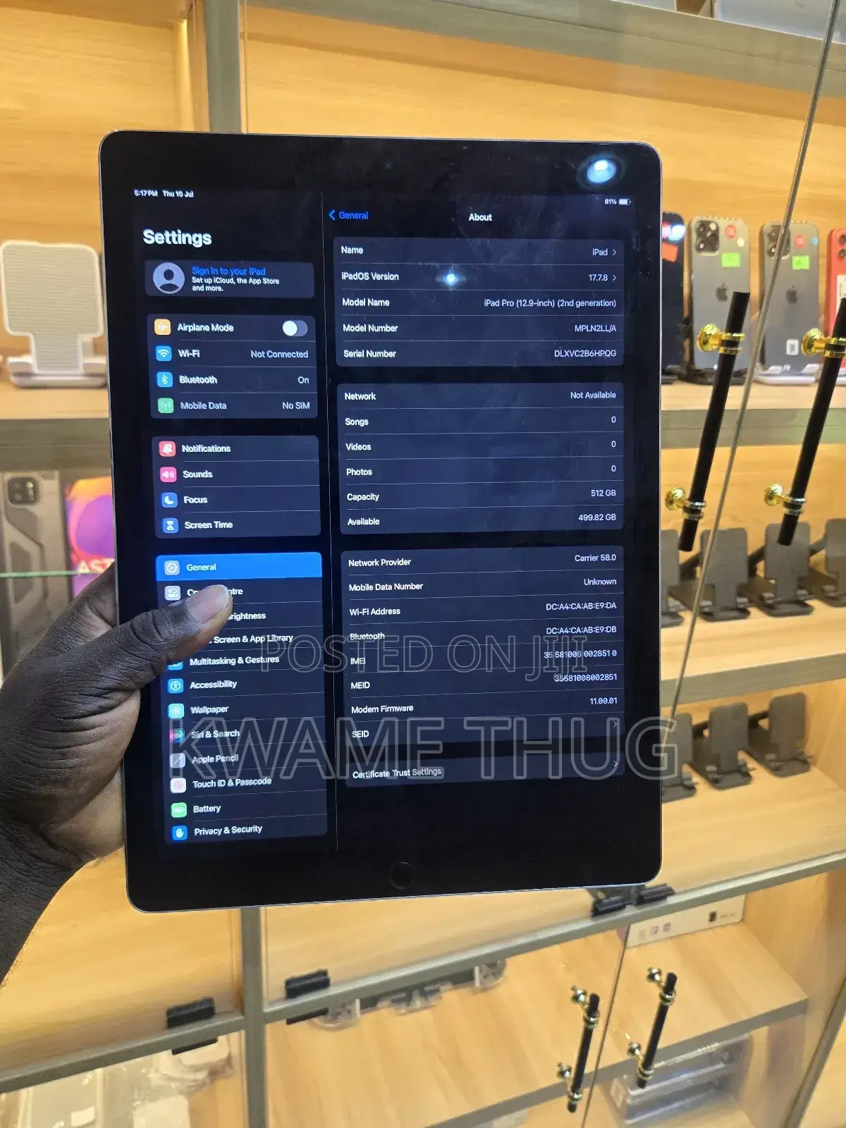 New Apple iPad Pro 12.9 (2022) 512 GB Silver