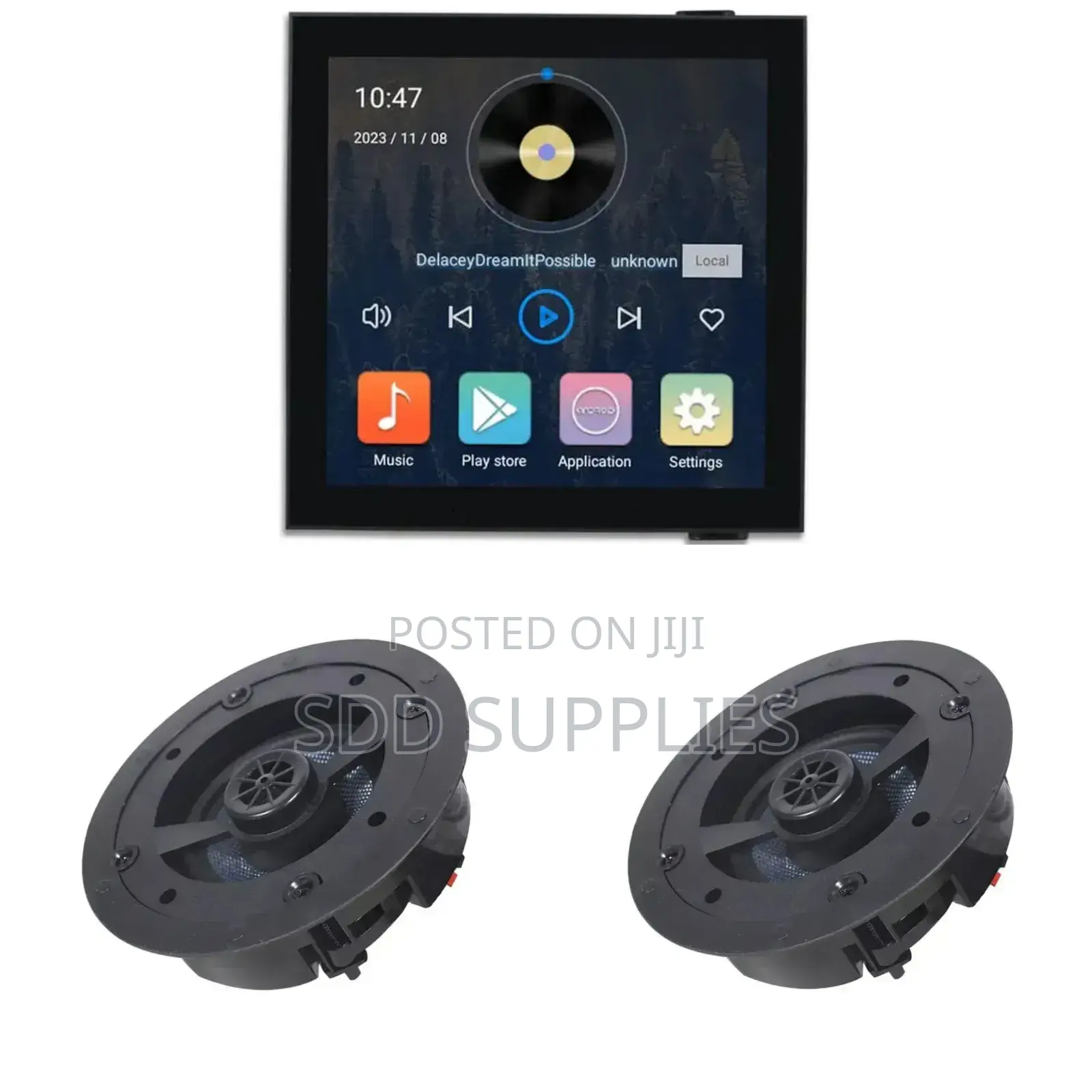 2set Of Rimles Ceiling Speaker & 120w Wall Android Amplifier