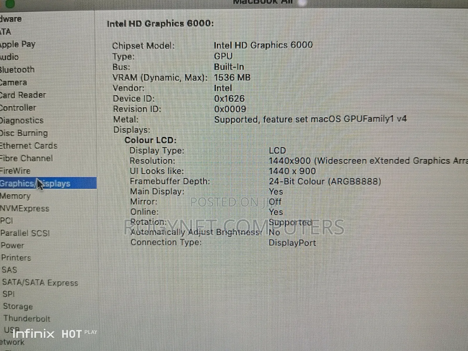 Laptop Apple MacBook Air 2017 8GB Intel Core i7 SSD 256GB