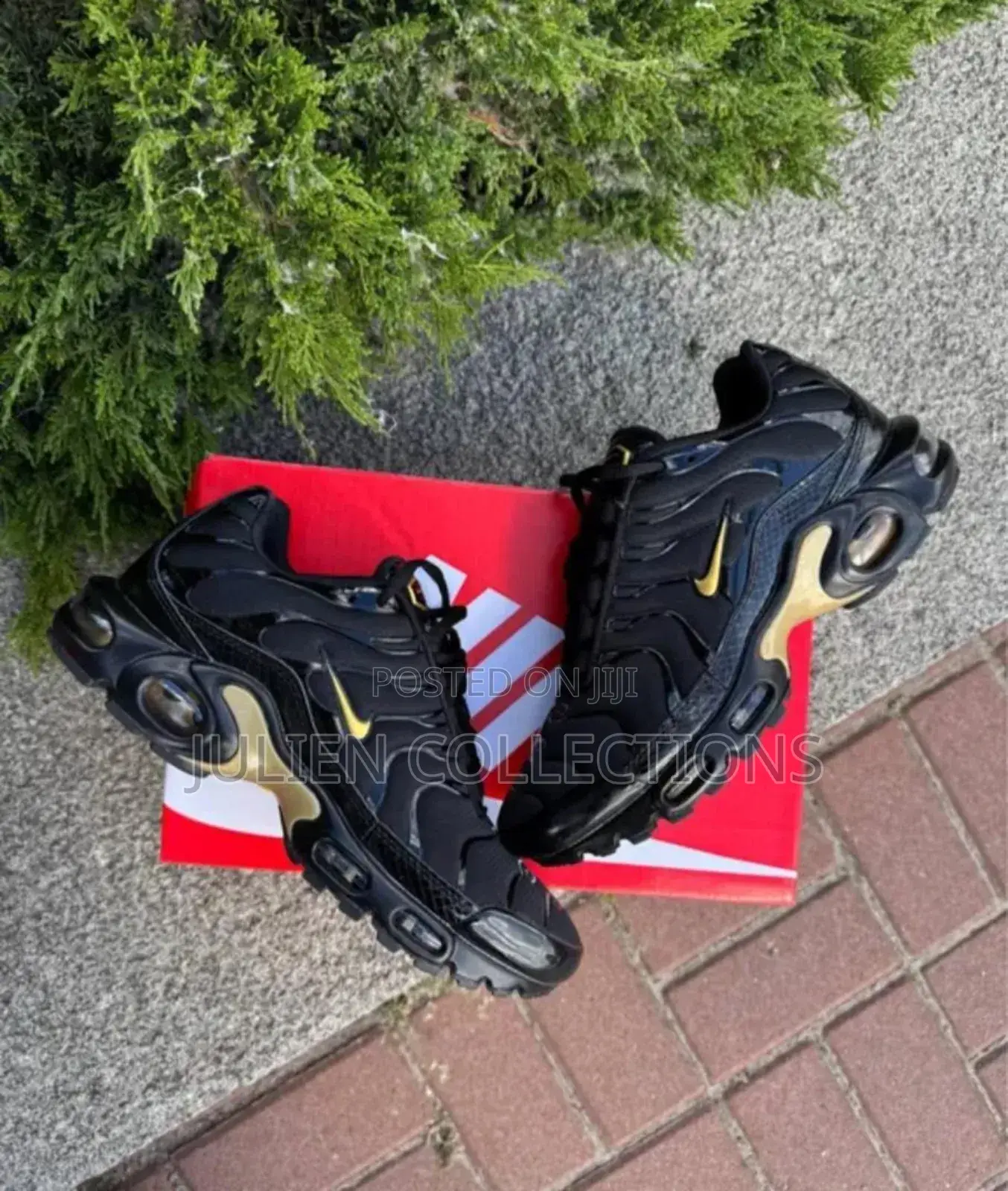Nike Air Max Tn Trainers Black and Gold