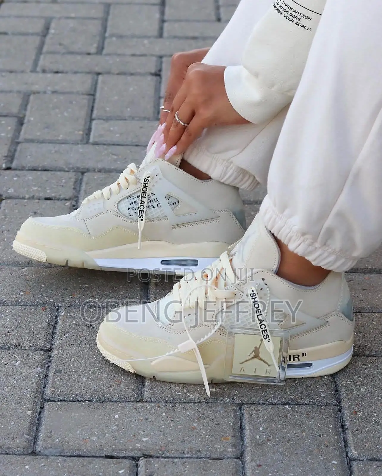 Original Air Jordan 4 Offwhite/Cream
