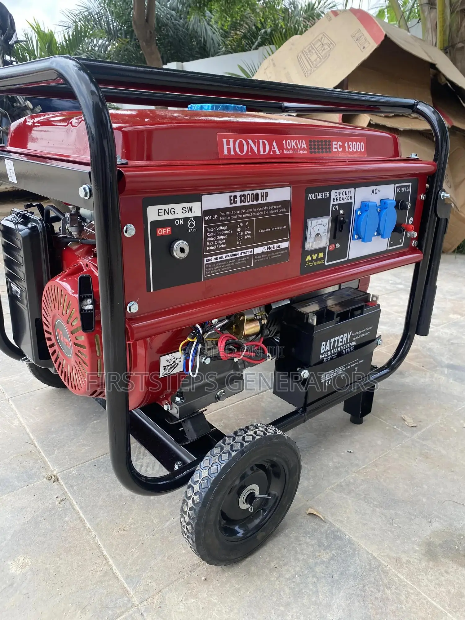Push-Start Honda 13horsepower Electric Generator New 10kva