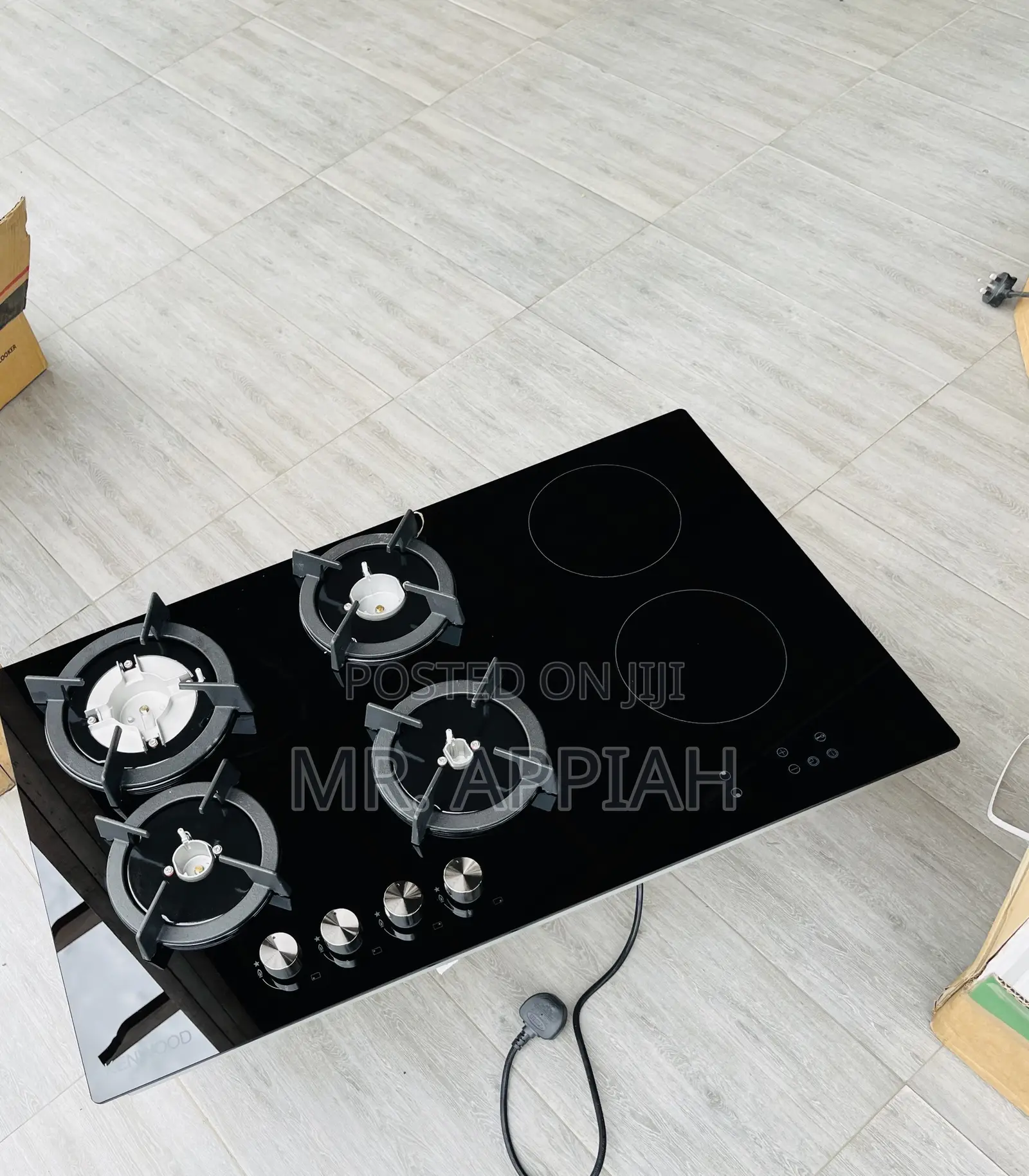 Most Durable Kenwood 4 + 2 Electric Hob(Tempered Glass)