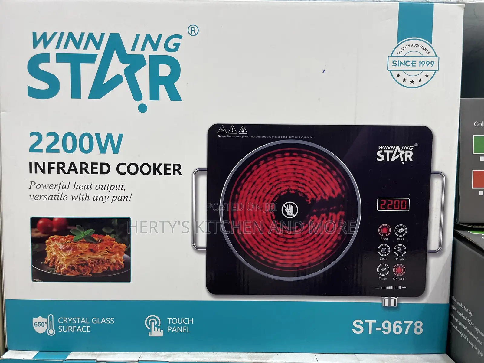 Winning Star Infrared Cooker 2200w.