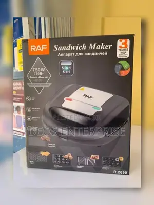 Raf Multi-Purpose 5-in-1 Sandwich Maker – Best for Toasting