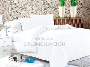 Quality 8 Pieces Plain White Duvet Set With Zip