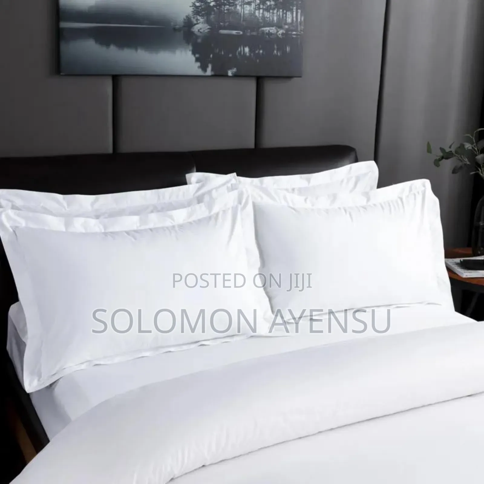 Quality 8 Pieces Plain White Duvet Set With Zip