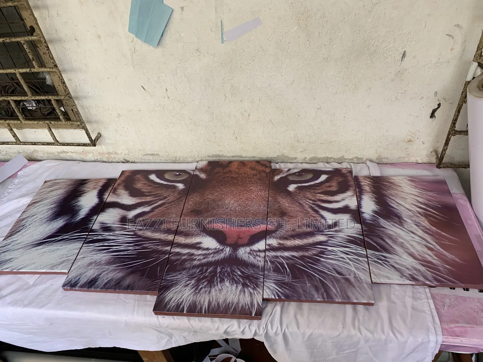 Exotic Tiger Face Wall Arts Canvas Frame Decor