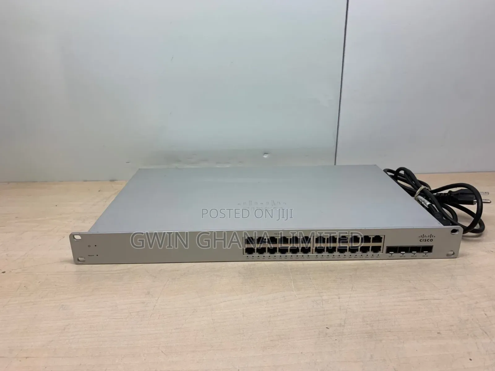 Cisco Meraki Ms220-24p 24port Gigabit Poe Switch 370w,4x SFP