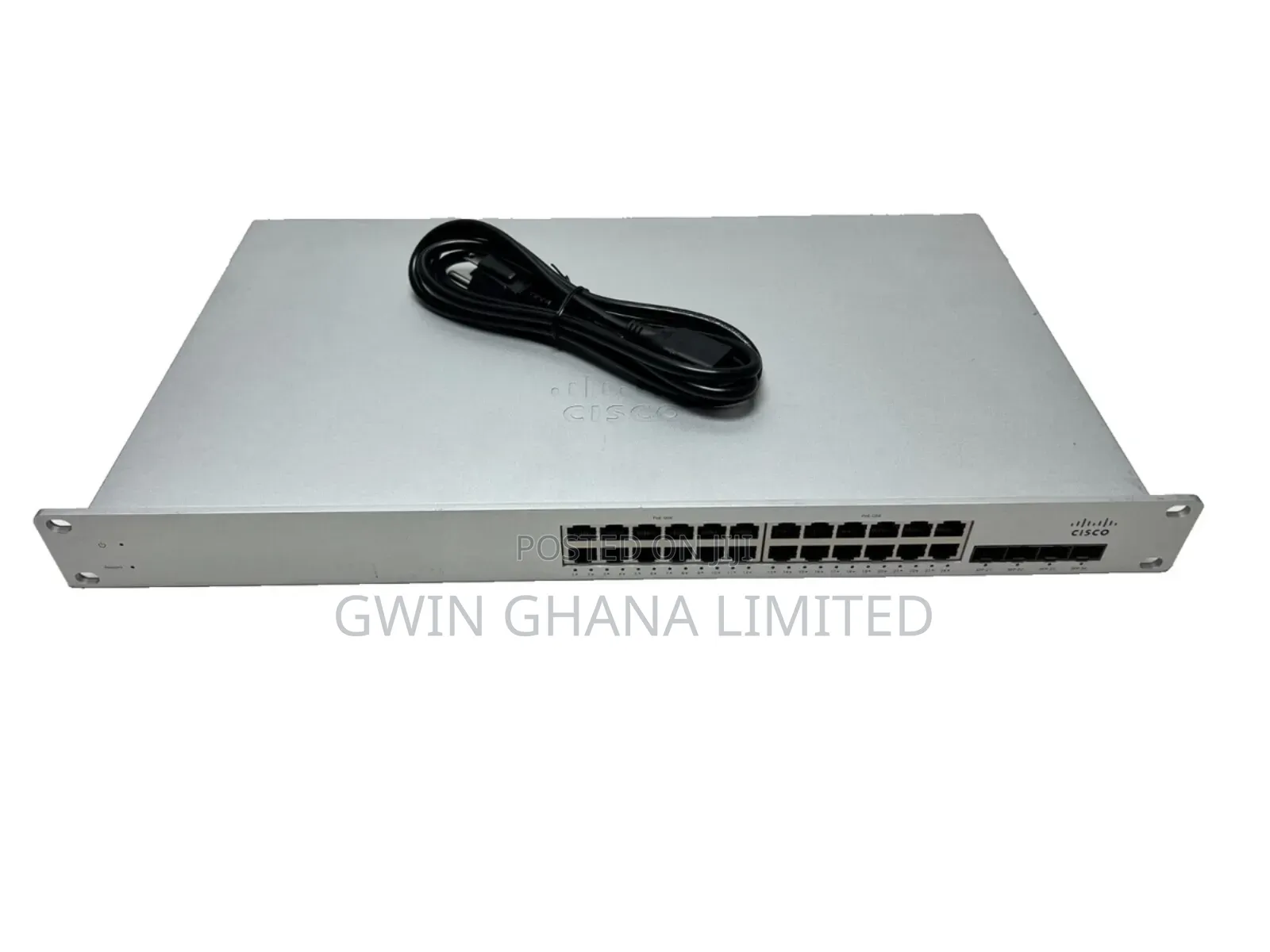 Cisco Meraki Ms220-24p 24port Gigabit Poe Switch 370w,4x SFP