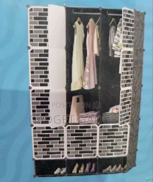 12 Cubes Plastic Wardrobe With Shoe Rack