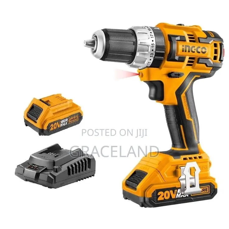 Original 20v Cordless Ingco Impact Drill Variable Speed
