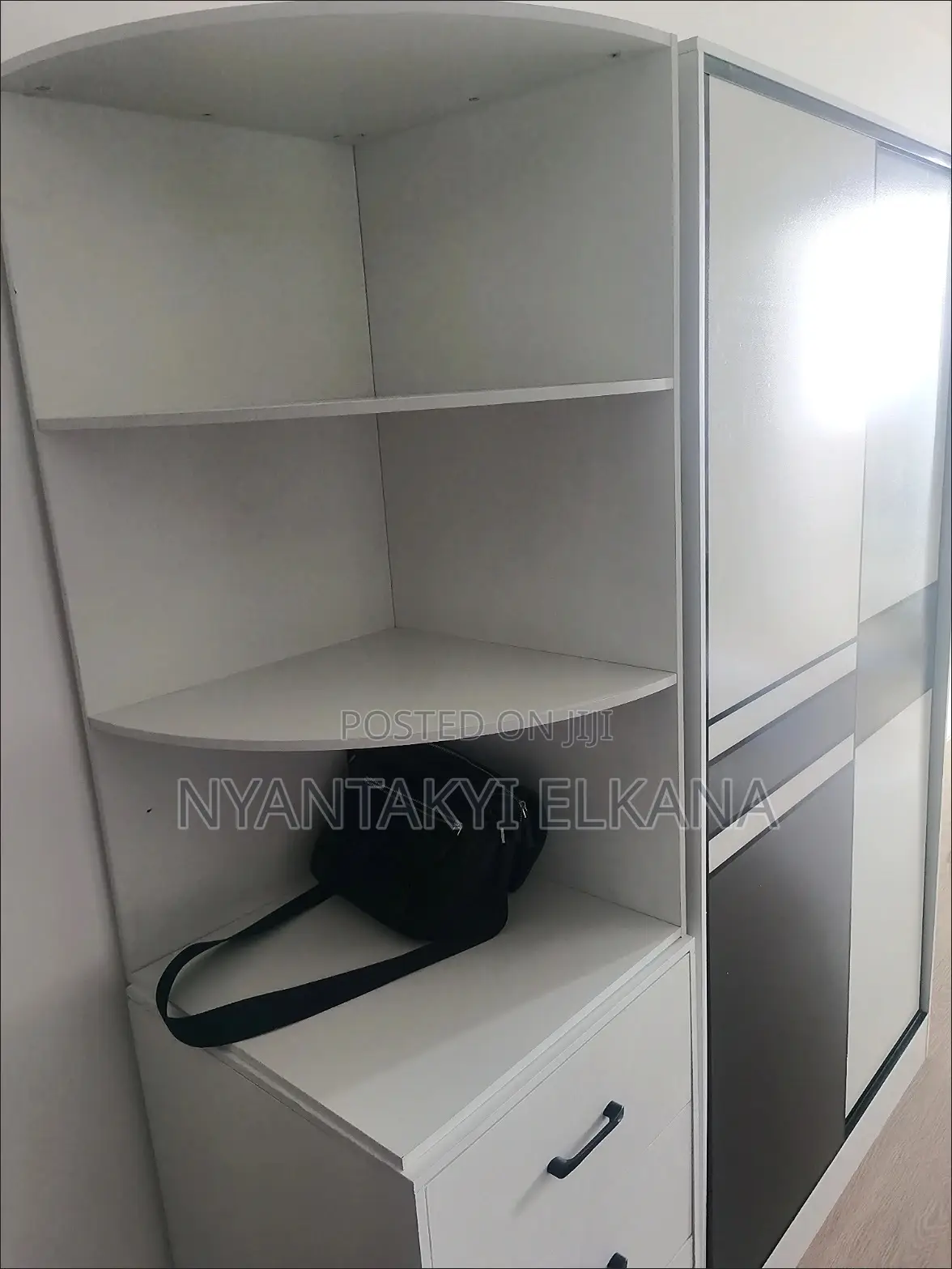 Wardrobe With Side Cabinet