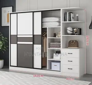 Wardrobe With Side Cabinet