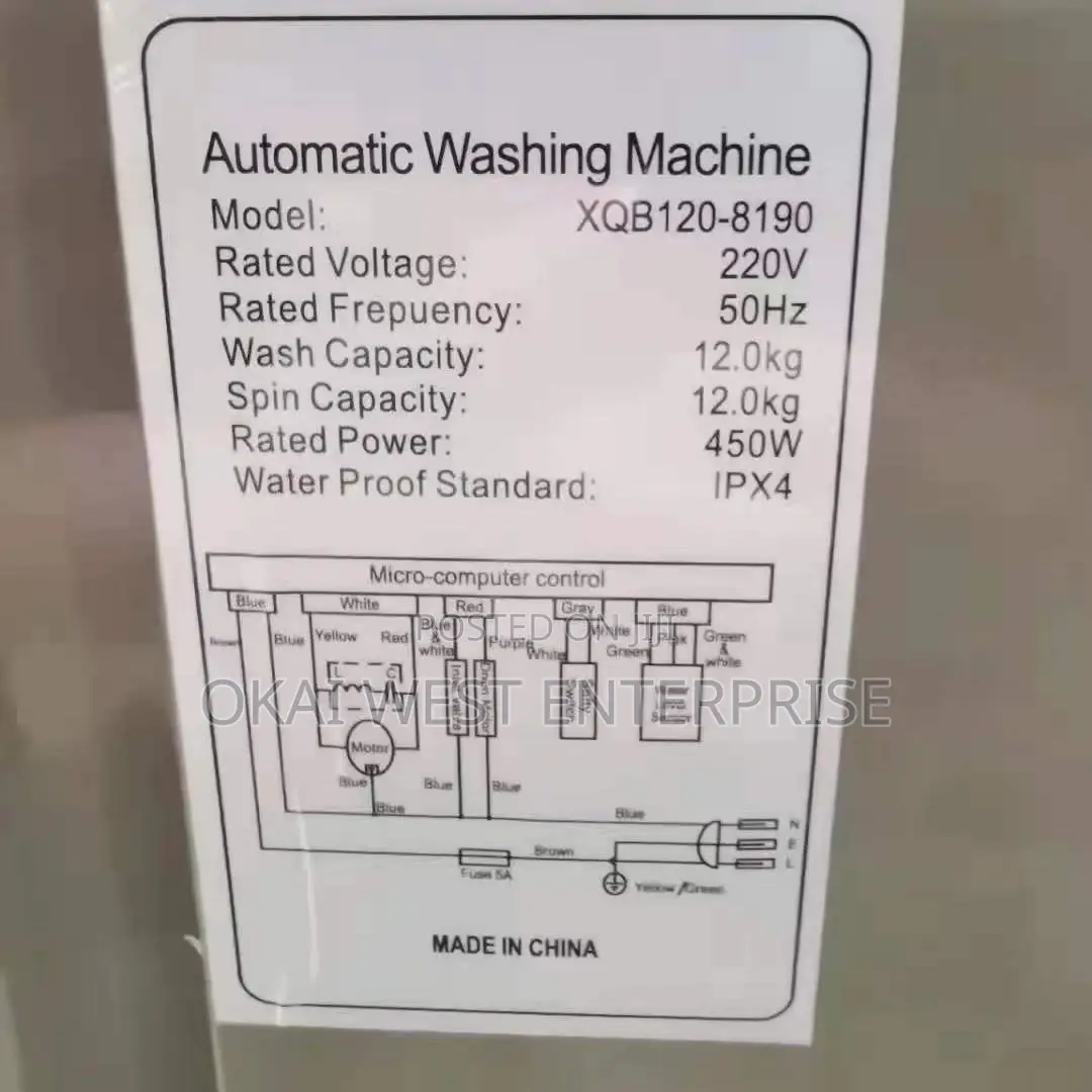 Hachima 12 Kg Fully Automatic Washing Machine