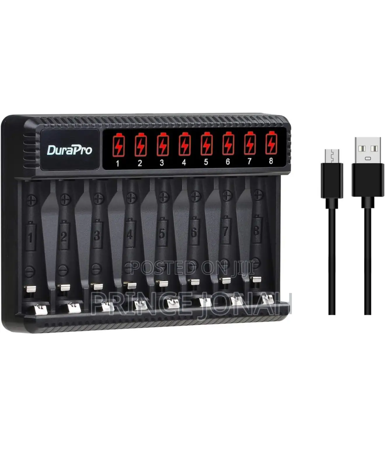 Durapro Rapid Smart LCD 8-Slots Usb Aa Aaa Battery Charger