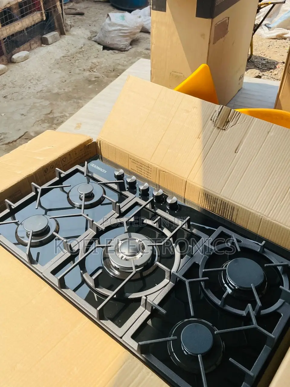 Shop Authentic Kenwood 90cm 5 Gas Burner Inbuilt Turkish Hob